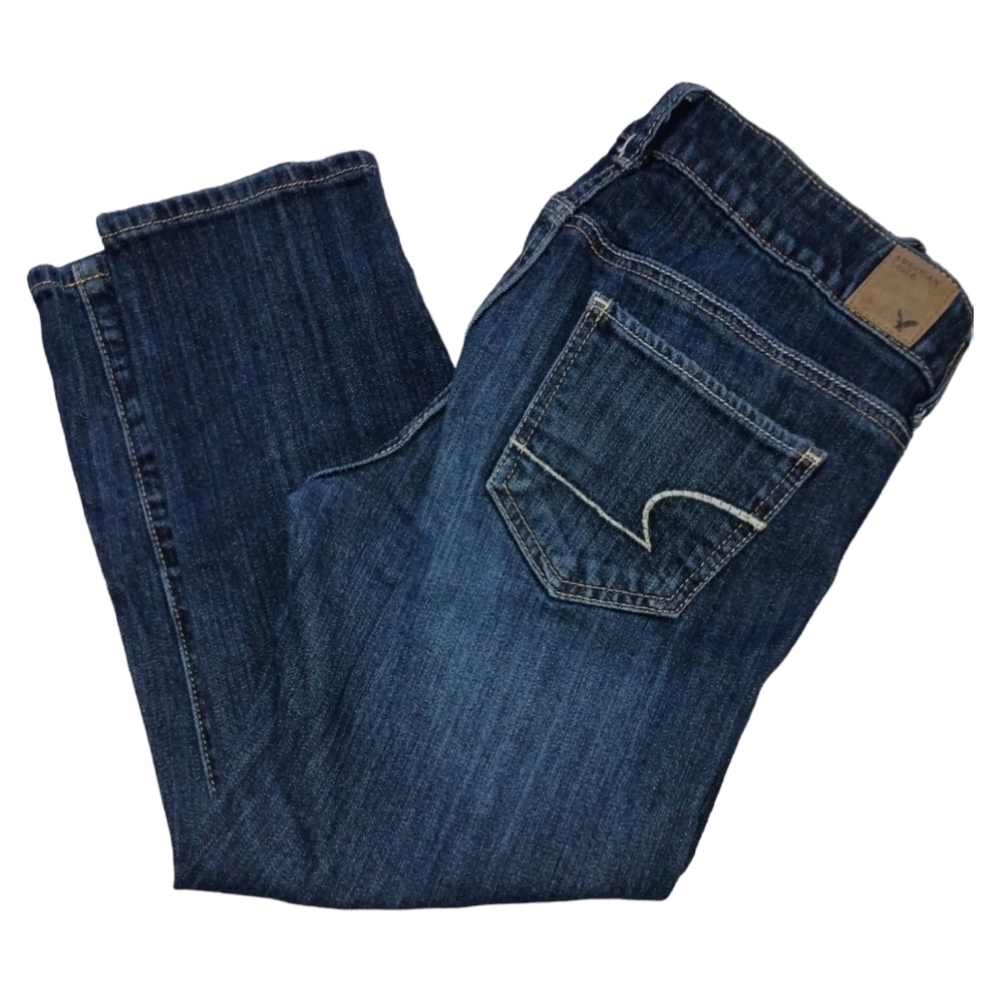 American Eagle Stretch Cropped Skinny Capris Jeans Size 8